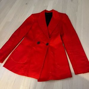 Gently Worn Red Zara Blazer size S